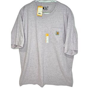 Carhartt Loose Fit Heavyweight K87 T-Shirt | Men's L | Speckled Violet Heather